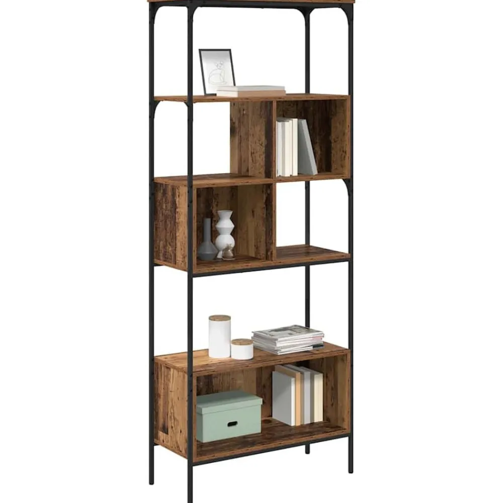 Boekenkast 76 x 33 x 188,5 cm Bewerkt hout>vidaXL New