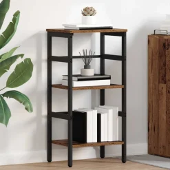 Boekenkasten & Wandplanken*vidaXL Boekenkast 40 x 29,5 x 81 cm Bewerkt hout Oud hout