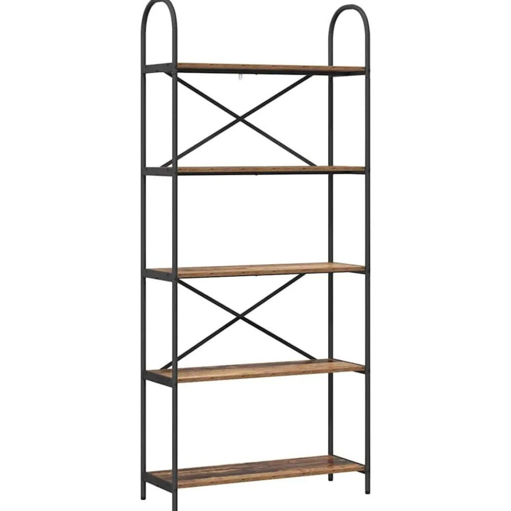 Boekenkasten & Wandplanken*vidaXL Boekenkast Oudhout 80 x 30 x 183 cm Bewerkt hout Oud hout