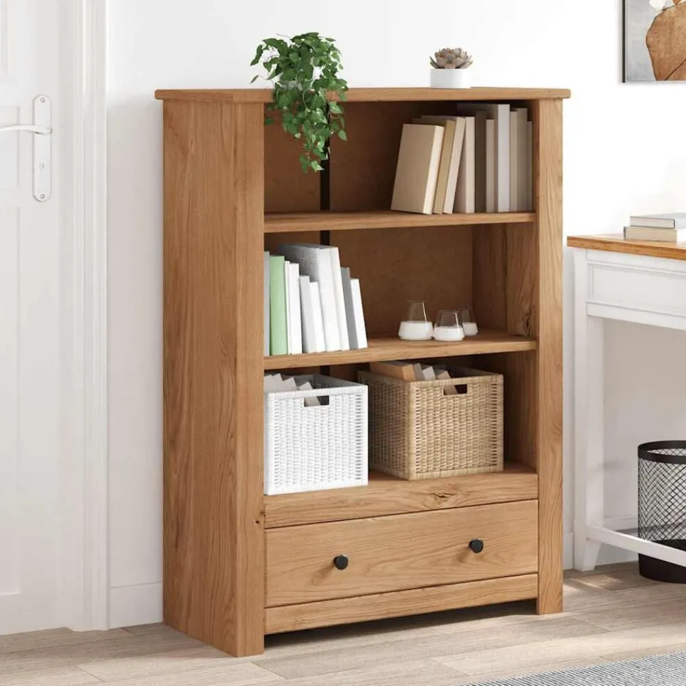 Boekenkasten & Wandplanken*vidaXL Boekenkast Panama Range 80x35x110 cm massief grenenhout Bruin