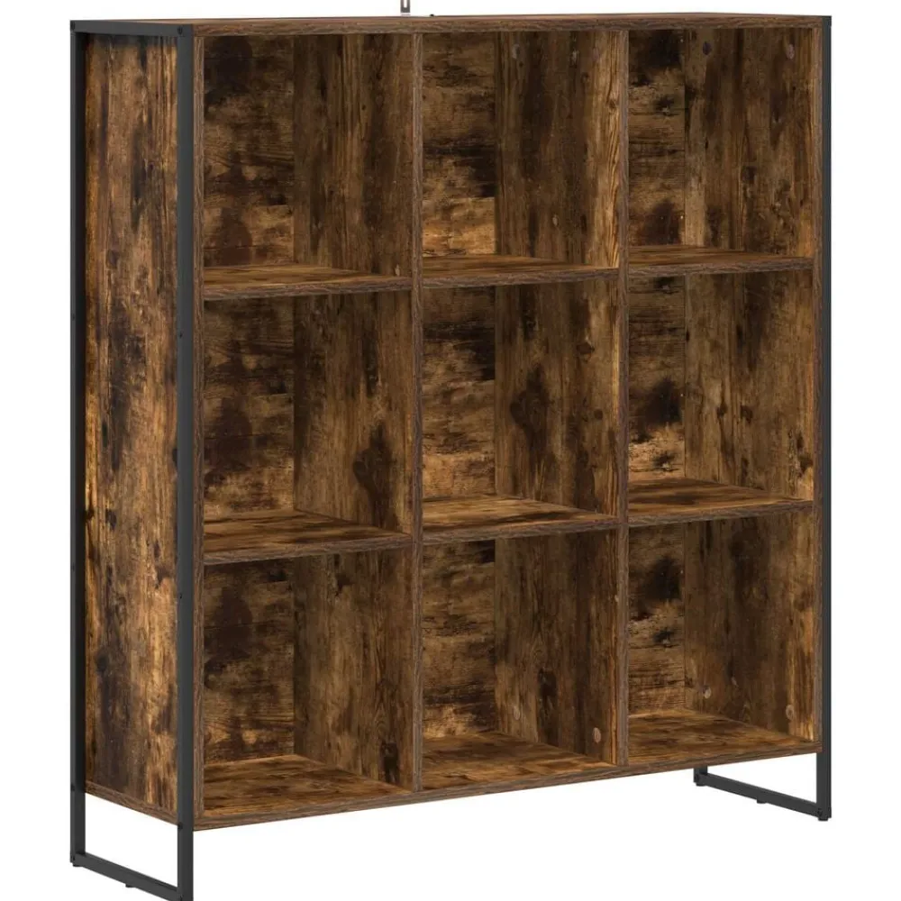Boekenkast Rook Eik 99,5 x 30 x 108,5 cm Bewerkt hout>vidaXL Online