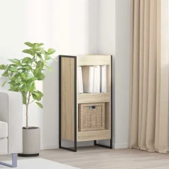 Boekenkasten & Wandplanken*vidaXL Boekenkast Sonoma 80 x 30 x 155 cm Bewerkt hout Sonoma eiken