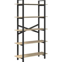 Boekenkasten & Wandplanken*vidaXL Boekenkast 100 x 33,5 x 178 cm Bewerkt hout Sonoma eiken