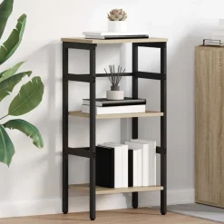 Boekenkasten & Wandplanken*vidaXL Boekenkast 40 x 29,5 x 81 cm Bewerkt hout Sonoma eiken
