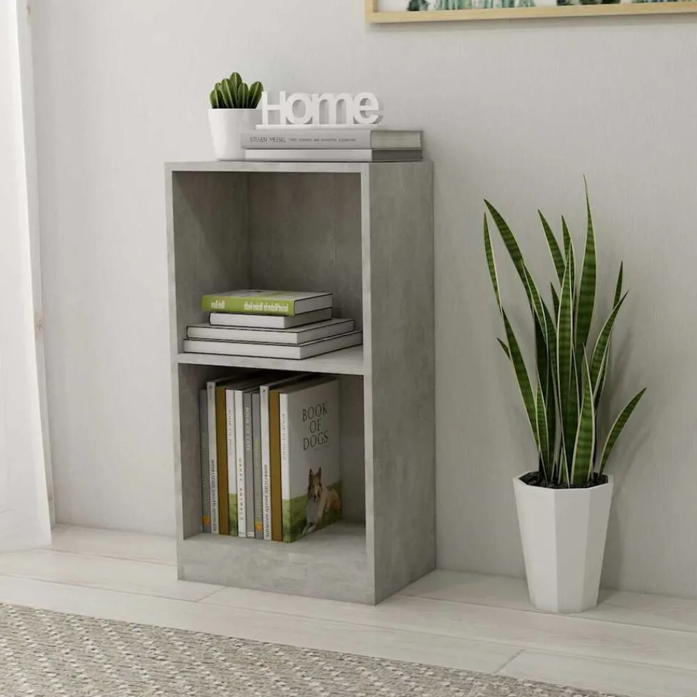 Boekenkasten & Wandplanken*vidaXL Boekenkast 40x24x75 cm bewerkt hout Betongrijs