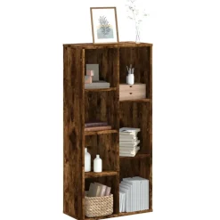Boekenkast 50x25x105 cm bewerkt hout kleurig>vidaXL New