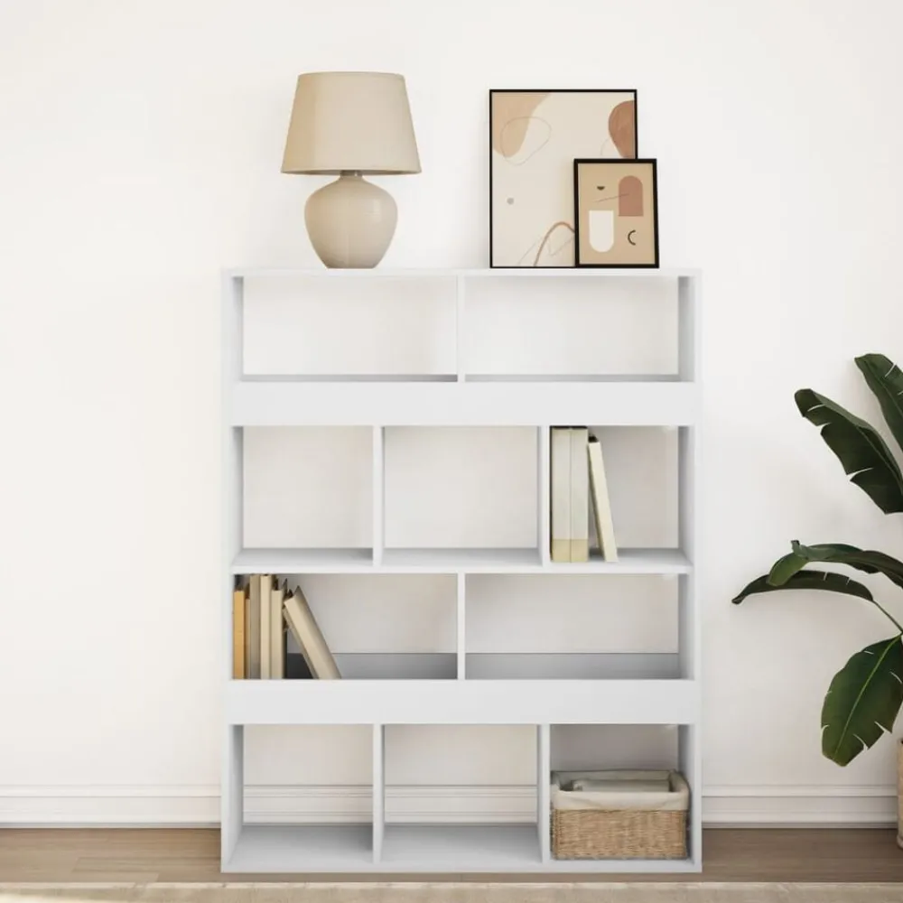 Boekenkasten & Wandplanken*vidaXL Boekenkast 100x33x125,5 cm bewerkt hout Wit