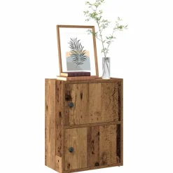 Boekenkasten & Wandplanken*vidaXL Boekenkast 40x24x52 cm bewerkt hout kleurig Oud hout