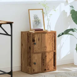 Boekenkasten & Wandplanken*vidaXL Boekenkast 40x24x52 cm bewerkt hout kleurig Oud hout