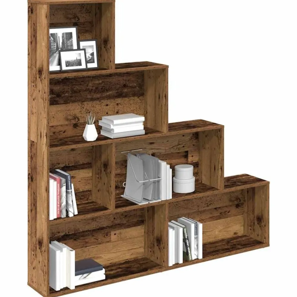 Boekenkasten & Wandplanken*vidaXL Boekenkast 157x24x160 cm bewerkt hout kleurig Oud hout