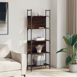 Boekenkast 155,5x24x166,5 cm bewerkt hout><noscript><img width=