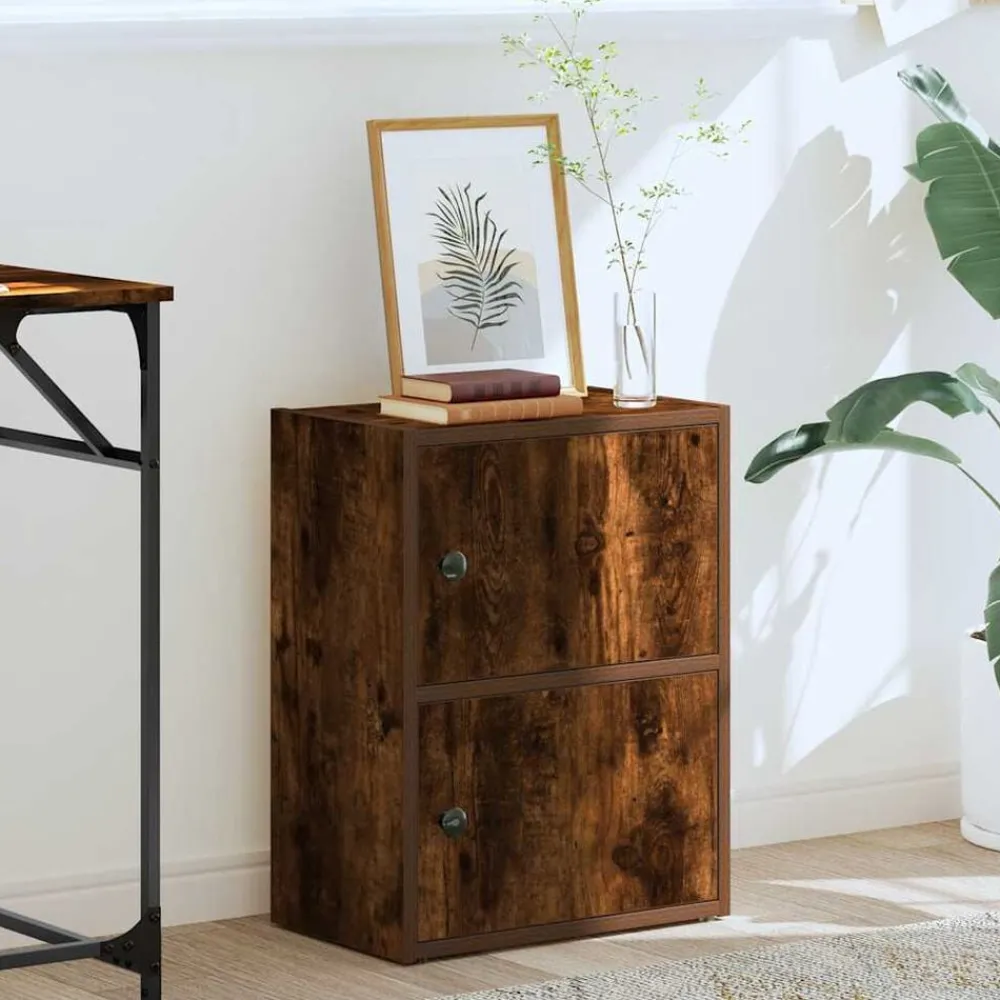 Boekenkast 40x24x52 cm bewerkt hout kleurig>vidaXL Clearance