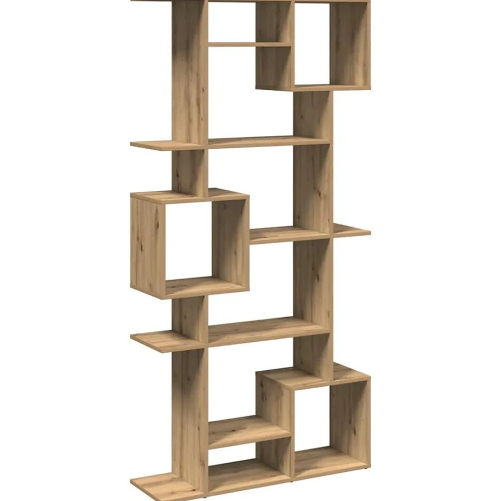 Boekenkast 92x29x188 cm bewerkt hout artisanaal eikenkleur>vidaXL Clearance