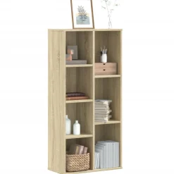Boekenkast 50x25x105 cm bewerkt hout kleurig>vidaXL Online