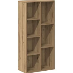 Boekenkasten & Wandplanken*vidaXL Boekenkast 50x25x105 cm bewerkt hout artisanaal kleurig Eiken
