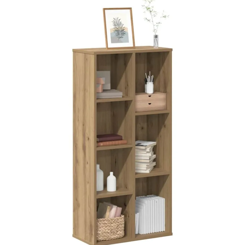 Boekenkasten & Wandplanken*vidaXL Boekenkast 50x25x105 cm bewerkt hout artisanaal kleurig Eiken