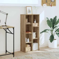 Boekenkasten & Wandplanken*vidaXL Boekenkast 50x25x105 cm bewerkt hout artisanaal kleurig Eiken