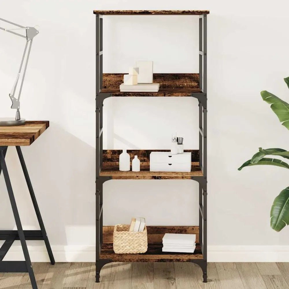 Boekenkast 50x33x117,5 cm bewerkt hout kleurig>vidaXL Clearance
