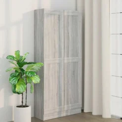 Boekenkast 82,5x30,5x185,5 cm bewerkt hout eiken>vidaXL