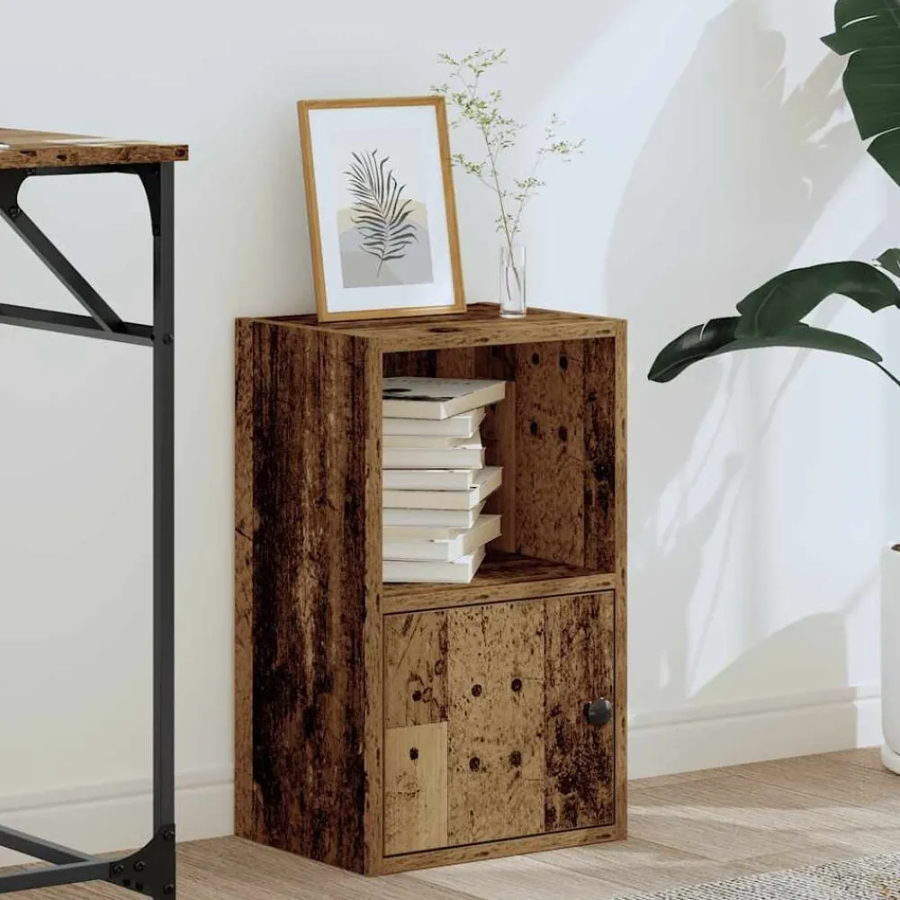 Boekenkast 31x24x52 cm bewerkt hout kleurig>vidaXL Outlet