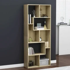 Boekenkasten & Wandplanken*vidaXL Boekenkast 67x24x161 cm bewerkt hout kleurig Sonoma eiken