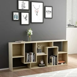 Boekenkasten & Wandplanken*vidaXL Boekenkast 67x24x161 cm bewerkt hout kleurig Sonoma eiken