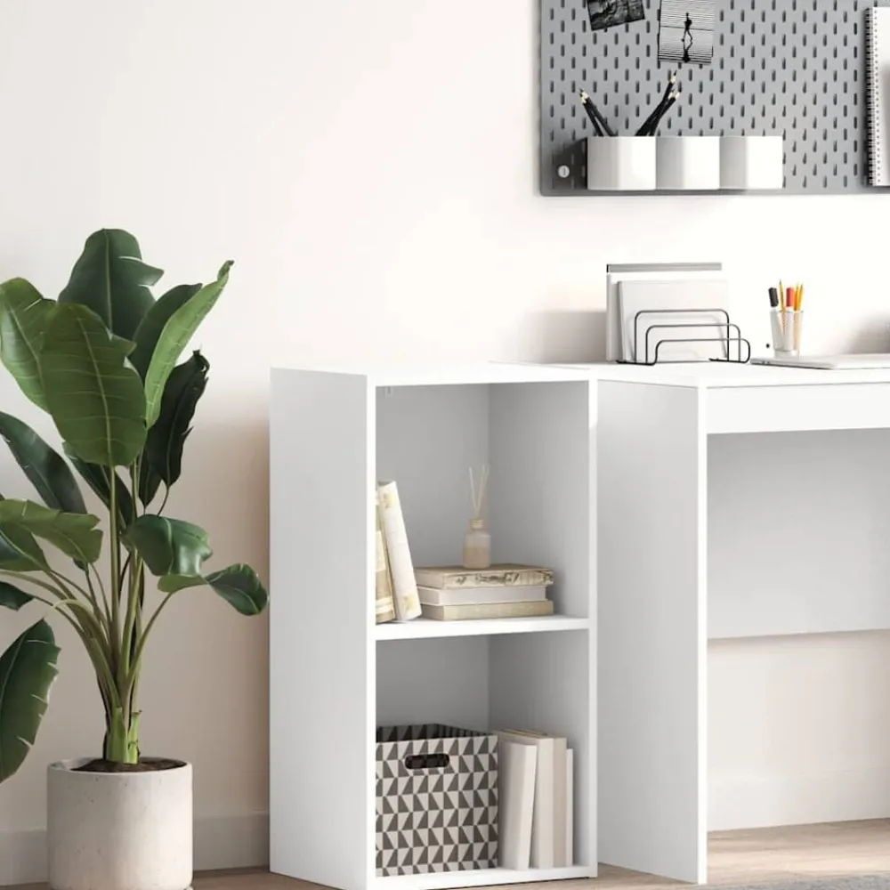 Boekenkasten & Wandplanken*vidaXL Boekenkast 40x30x76,5 cm bewerkt hout Wit