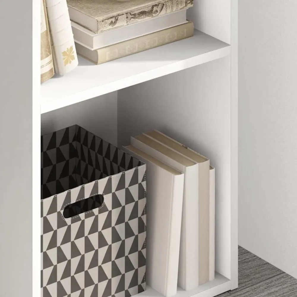 Boekenkasten & Wandplanken*vidaXL Boekenkast 40x30x76,5 cm bewerkt hout Wit