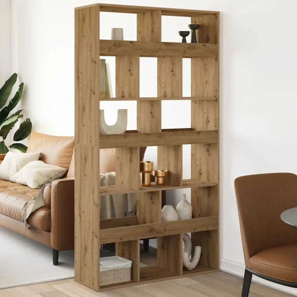 Boekenkasten & Wandplanken*vidaXL Boekenkast 100x33x187,5 cm bewerkt hout artisanaal eikenkleurig
