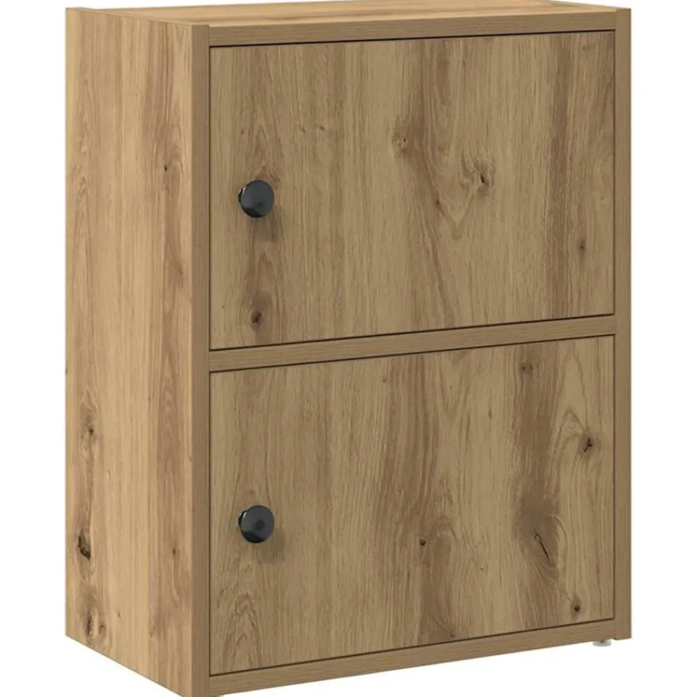 Boekenkasten & Wandplanken*vidaXL Boekenkast 40x24x52 cm bewerkt hout artisanaal eikenkleurig