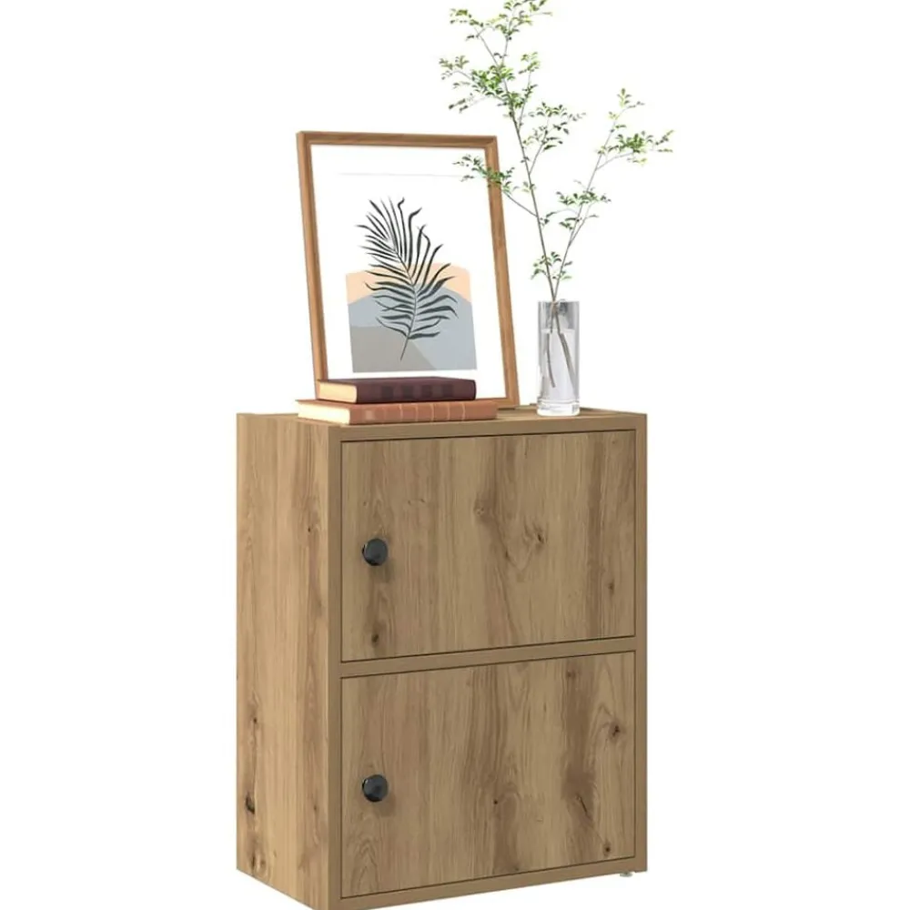 Boekenkasten & Wandplanken*vidaXL Boekenkast 40x24x52 cm bewerkt hout artisanaal eikenkleurig