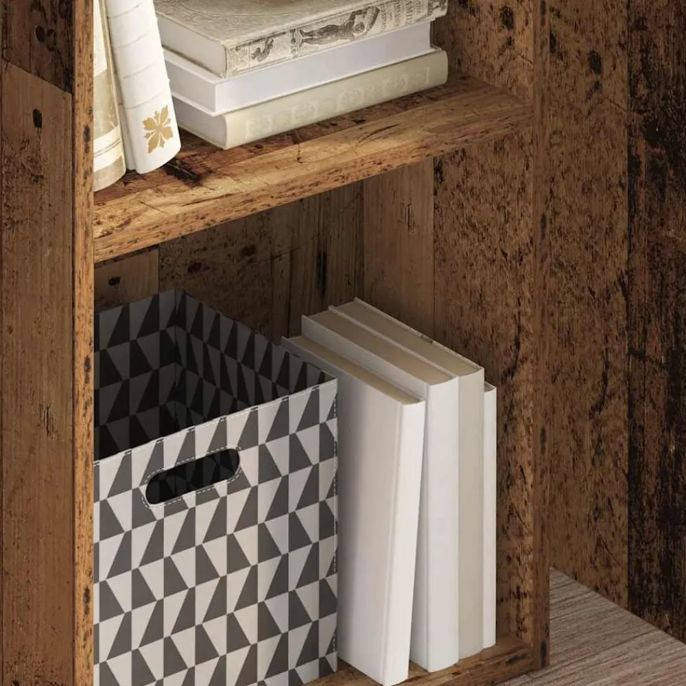 Boekenkasten & Wandplanken*vidaXL Boekenkast 40x30x77 cm bewerkt hout kleurig Oud hout