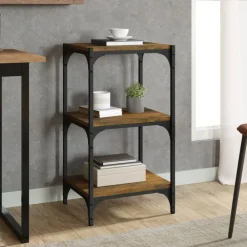 Boekenkast 40x33x70,5 cm bewerkt hout en staal>vidaXL Sale