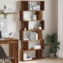 Boekenkasten & Wandplanken*vidaXL Boekenkast 80x24x192 cm bewerkt hout kleurig Oud hout