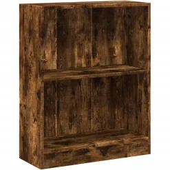 Boekenkasten & Wandplanken*vidaXL Boekenkast 60x24x76 cm bewerkt hout kleurig Gerookt eiken