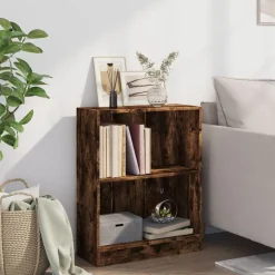 Boekenkasten & Wandplanken*vidaXL Boekenkast 60x24x76 cm bewerkt hout kleurig Gerookt eiken