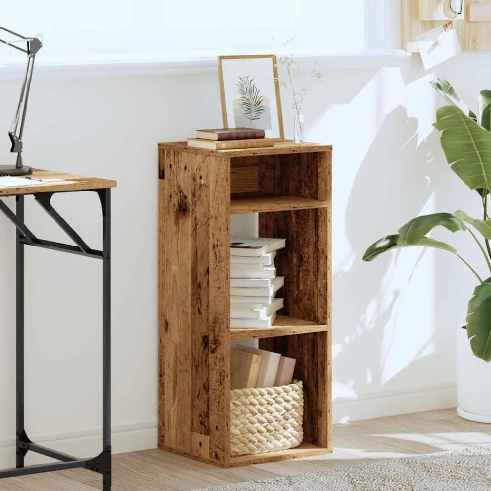 Boekenkasten & Wandplanken*vidaXL Boekenkast 34x31x80 cm bewerkt hout kleurig Oud hout