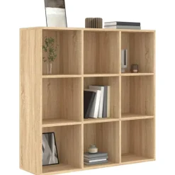 Boekenkasten & Wandplanken*vidaXL Boekenkast 98x29x97,5 cm bewerkt hout kleurig Sonoma eiken