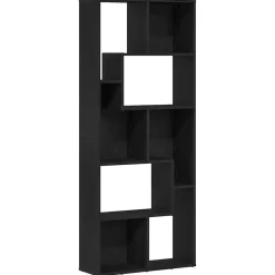 Boekenkasten & Wandplanken*vidaXL Boekenkast 67x24x161 cm bewerkt hout kleurig Zwart eiken