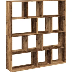 Boekenkast 132x29x141,5 cm bewerkt hout kleurig>vidaXL