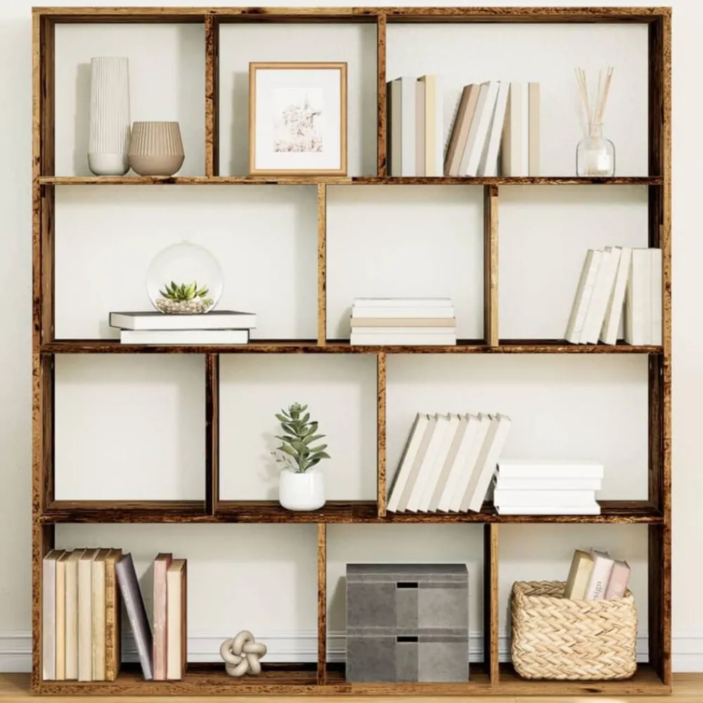 Boekenkast 132x29x141,5 cm bewerkt hout kleurig>vidaXL