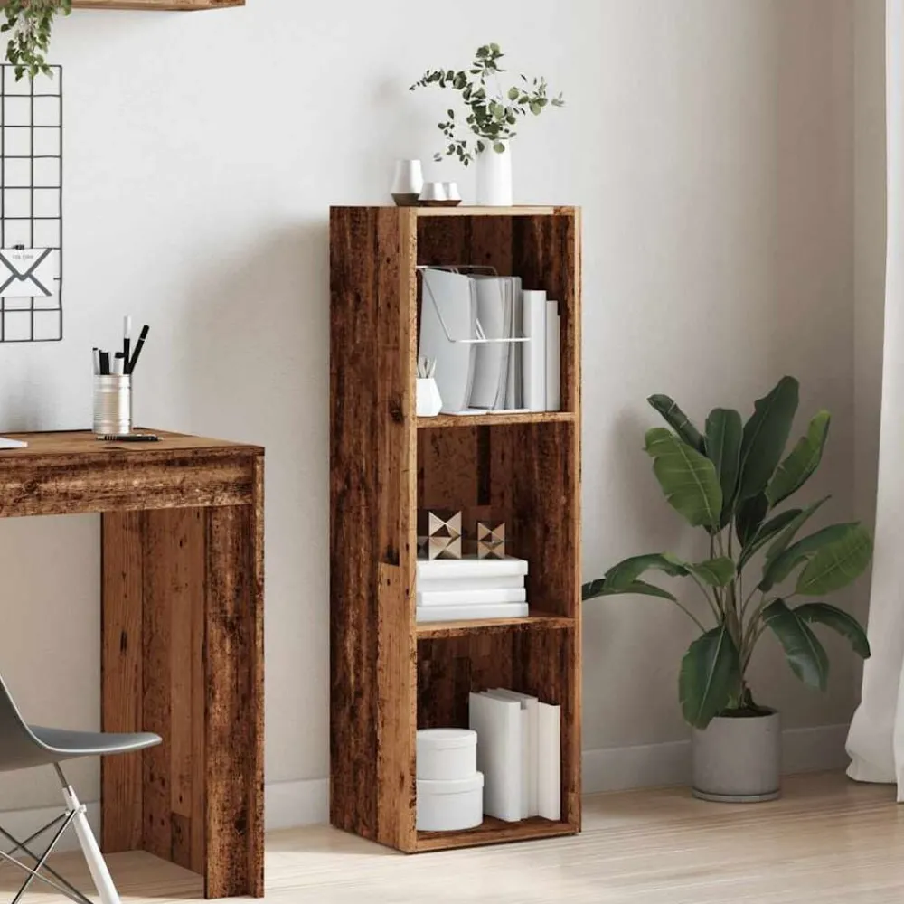 Boekenkasten & Wandplanken*vidaXL Boekenkast 36x30x114 cm bewerkt hout kleurig Oud hout