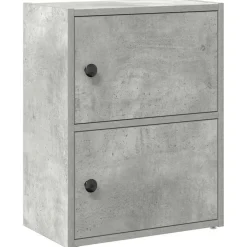 Boekenkasten & Wandplanken*vidaXL Boekenkast 40x24x52 cm bewerkt hout Betongrijs