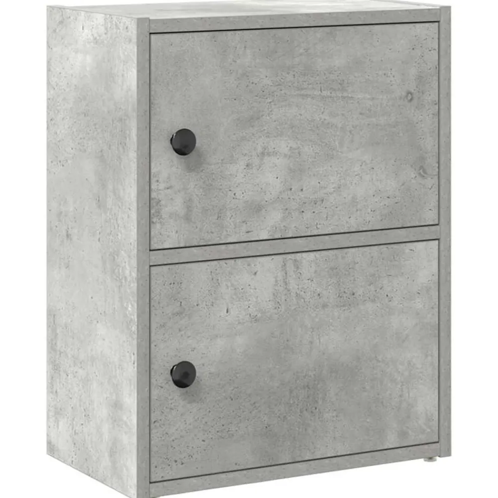 Boekenkasten & Wandplanken*vidaXL Boekenkast 40x24x52 cm bewerkt hout Betongrijs
