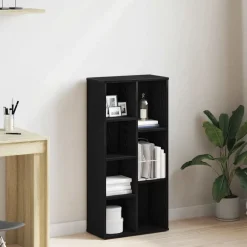 Boekenkasten & Wandplanken*vidaXL Boekenkast 50x25x104 cm bewerkt hout kleurig Zwart eiken