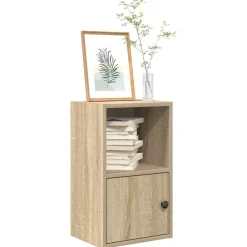 Boekenkasten & Wandplanken*vidaXL Boekenkast 31x24x52 cm bewerkt hout kleurig Sonoma eiken