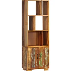 Boekenkasten & Wandplanken*vidaXL Boekenkast 60x35x180 cm massief gerecycled hout Multikleur