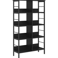 Boekenkasten & Wandplanken*vidaXL Boekenkast 82 x 32 x 144,5 cm Bewerkt hout Zwart eiken