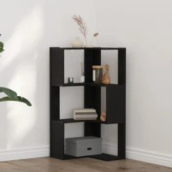 Boekenkasten & Wandplanken*vidaXL Boekenkast 50 x 50 x 102 cm Zwart eiken