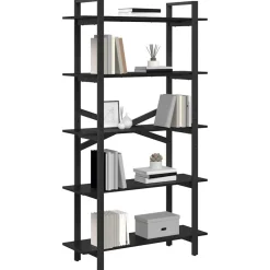 Boekenkast 100 x 33,5 x 178 cm Bewerkt hout><noscript><img width=
